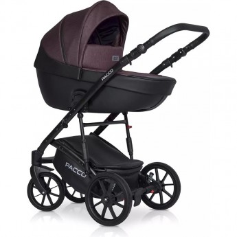 Коляска 3 в 1 RIKO BASIC PACCO 01 Plum (сливовый-черный)