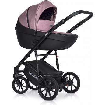 Коляска 3 в 1 RIKO BASIC PACCO 02 Pink (розовый-черный)